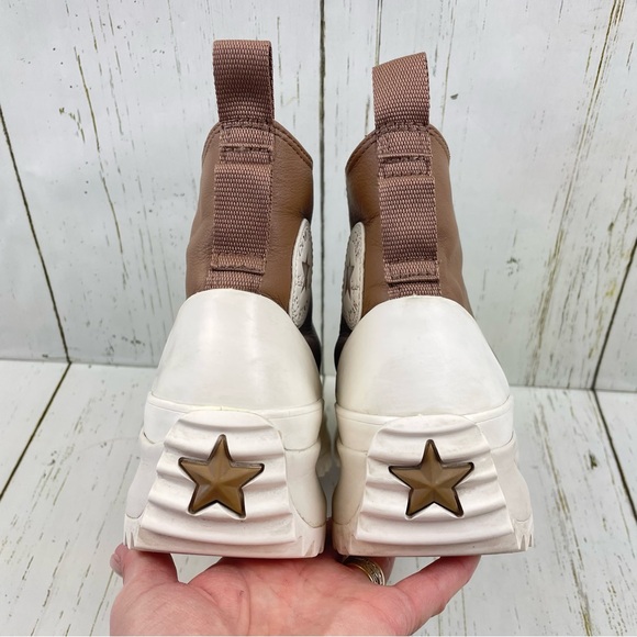 Converse Run Star Hike Chuck‎ Taylor Leather High Top Platform Sneakers. - Picture 8 of 16